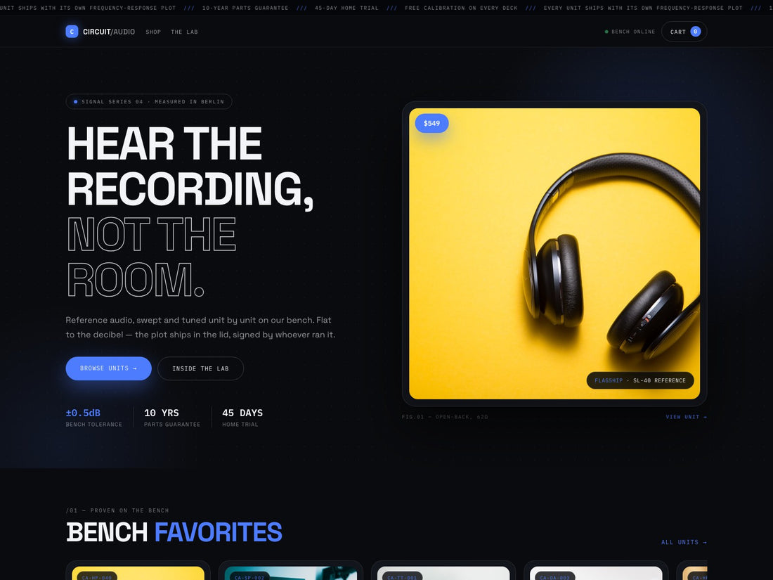 Circuit Shopify theme — home page