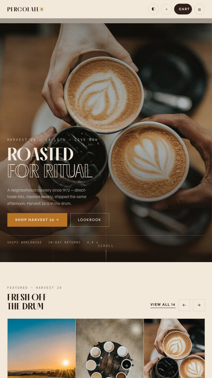 Percolate & Co. — Shopify Theme