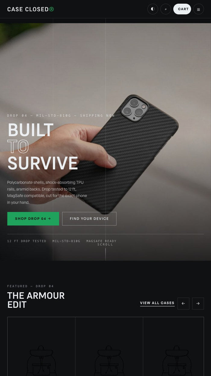 Case Closed — Shopify Theme